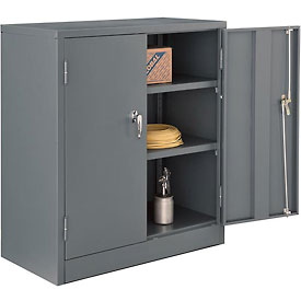 Global Industrial 269871GY 36 x 18 x 42 in. Counter Height Cabinet with Assembled, Gray