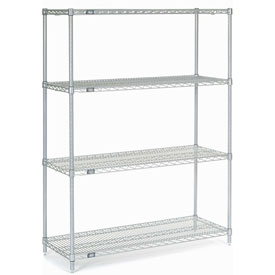 Global Industrial 18486Z Nexel Poly-Z-Brite Wire Shelving, 48 x 18 x 63 in.