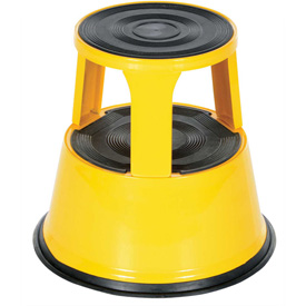 Rolling Step Stool, Yellow