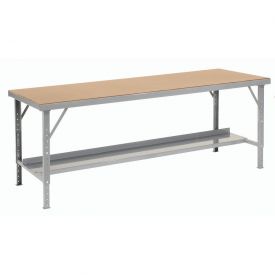 Heavy-Duty Extra Long Hardboard Folding Assembly Workbench - Gray - 120 x 34 in.