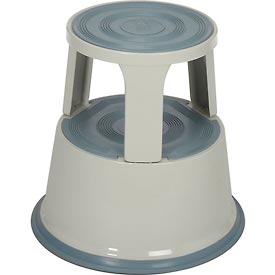 Global Industrial 606693 17 in. Rolling Step Stool, Gray