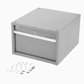 Global Industrial 606958GY 12 in. Stacking Workbench Drawer, Gray