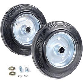 Replacement Wheels for 42in. & 48in. Blower Fans - Black - Set of 4 - Durable Design