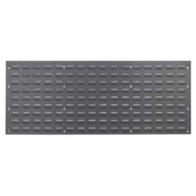 Louvered Wall Panel without Bins - Gray - 48 x 19 in.