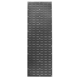 Louvered Wall Panel without Bins - Gray - 18 x 61 in.