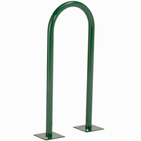 U-Rack Bike Rack - Green - Flange Mount - Holds 2 Bikes