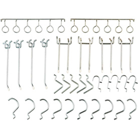 Global Industrial 606968- Peg Hook Set, Large - 30 Piece