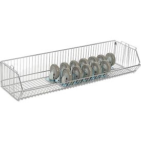 Global Industrial 832118 Stackable Wire Storage Bin, 48 x 14 x 9 in.