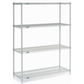 Picture of Global Industrial 24428C Nexel Chrome Wire Shelving, 42 x 24 x 86 in.