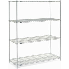 Nexel Chrome Wire Shelving - Chrome - 54 x 24 x 86 in.