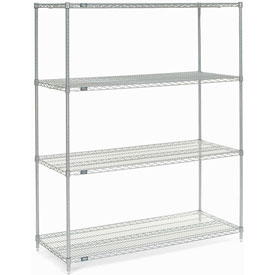 Picture of Global Industrial 24608C Nexel Chrome Wire Shelving, 60 x 24 x 86 in.