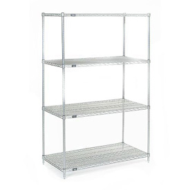 Nexel Chrome Wire Shelving - Chrome - 48 x 30 x 86 in.