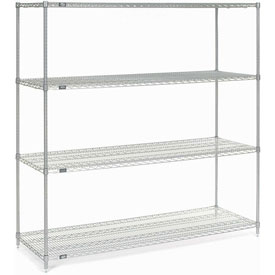 Nexel Chrome Wire Shelving - Chrome - 72 x 36 x 86 in.