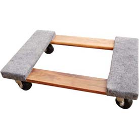 HDOC-1624-9 Hardwood Dolly with Carpeted Ends, 24 x 16 in. - 900 lbs -  Vestil