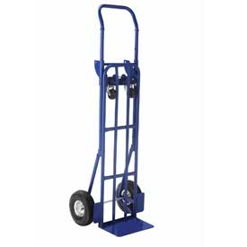 Picture of Global Industrial 185546 Steel 2-in-1 Convertible Hand Truck with Pneumatic Wheels&#44; 600 lbs