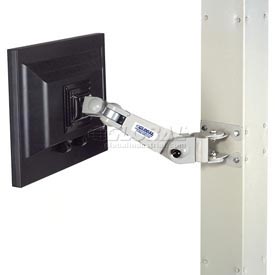 Global Industrial C3842 0 Flat Panel Monitor Arm, Beige
