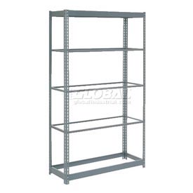 Global Industrial 790CP11 Heavy Duty Shelving with 5 Shelves, No Deck, 48 x 18 x 96 in.