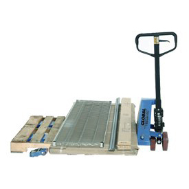 Picture of Global Industrial LEF55-3 Dual-Direction Pallet Jack Truck&#44; 27 x 48 in. - 5000 lbs