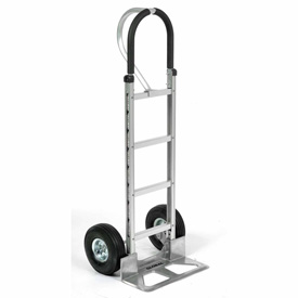 Picture of Global Industrial 168268 Aluminum Hand Truck with Loop Handle - Pneumatic Wheels