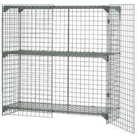 Picture of Global Industrial 184098 Wire Mesh Security Cage - Ventilated Locker&#44; 48 x 36 x 60 in.