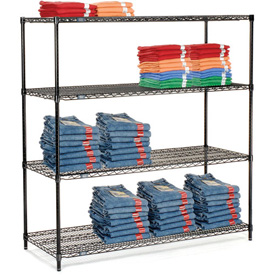 Picture of Global Industrial 18607B Nexel Black Epoxy Wire Shelving, 60 x 18 x 74 in.