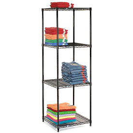 Picture of Global Industrial 24247B Nexel Black Epoxy Wire Shelving, 24 x 24 x 74 in.