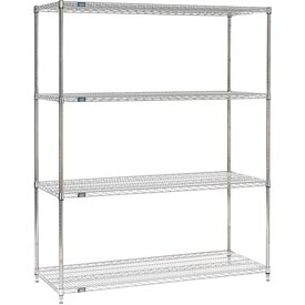 Global Industrial 18608SS Nexel Stainless Steel Wire Shelving, 60 x 18 x 86 in.