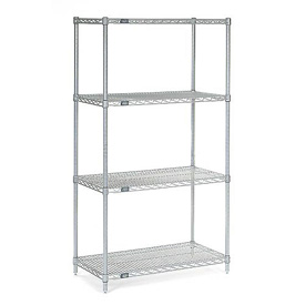 Picture of Global Industrial 14306C Nexel Chrome Wire Shelving&#44; 30 x 14 x 63 in.