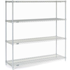 Picture of Global Industrial 14486C Nexel Chrome Wire Shelving&#44; 48 x 14 x 63 in.