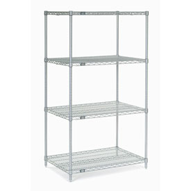 Picture of Global Industrial 18246C Nexel Chrome Wire Shelving, 24 x 18 x 63 in.