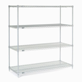 Nexel Chrome Wire Shelving - Chrome - 60 x 36 x 63 in.