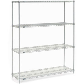 Picture of Global Industrial 18607C Nexel Chrome Wire Shelving, 60 x 18 x 74 in.