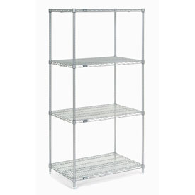 Picture of Global Industrial 21367C Nexel Chrome Wire Shelving, 36 x 21 x 74 in.