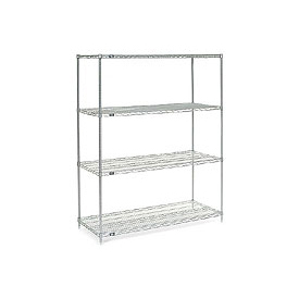Picture of Global Industrial 24607C Nexel Chrome Wire Shelving, 60 x 24 x 74 in.