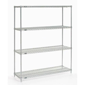 Picture of Global Industrial 14488C Nexel Chrome Wire Shelving&#44; 48 x 14 x 86 in.