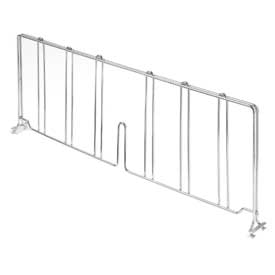 Wire Shelf Divider - Chrome - 30 x 12 in. - Assembled - Durable Design