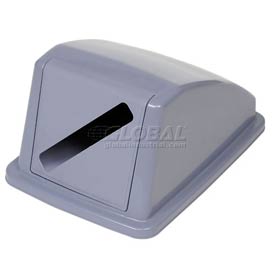 Global Industrial GX-001CL-1 Recycling Paper Lid, Gray - 13 x 18 x 9 in.