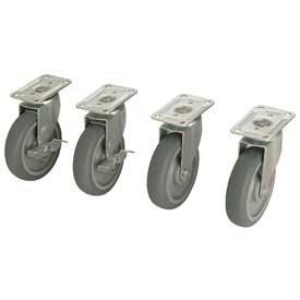 Global Industrial 603088 Caster Set - 2 Swivel & 2 Locking