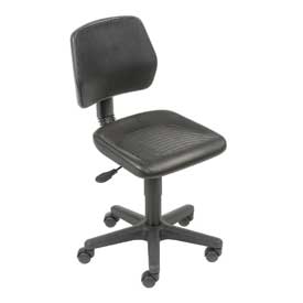 Global Industrial TL208-GB Industrial Task Chair - Polyurethane, Black