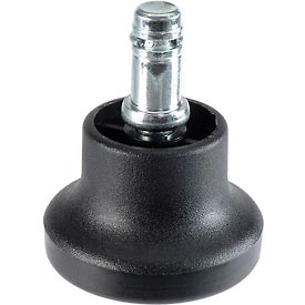 Global Industrial 506818 Black Stool & Chair Glides with Nylon Base, Stem Type E - Pack of 5