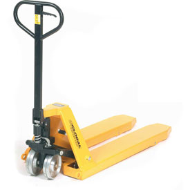 Picture of Global Industrial 241637 High-Capacity Yellow Pallet Jack Truck - 23 x 45.5 in. Forks - 11000 lbs