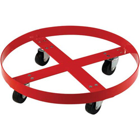 Drum Dolly - Orange - Supports 30 Gallon Drums - 600 lbs Capacity
