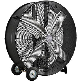 42in. Portable Belt Drive Blower Fan - Black - 2-Speed - High CFM