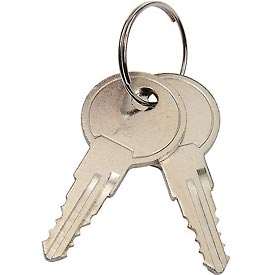 Global Industrial RP9011 Replacement Keys for Computer Cabinet Models 607294 & 607295 - Set of 2