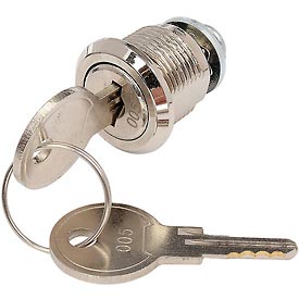 Global Industrial RP9012 Lock Cylinder Set with 2 Keys for Computer Cabinet Models 607294 & 607295