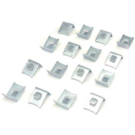 Global Industrial RP9041 Replacement Shelf Clip for Cabinets, 16 Per Bag
