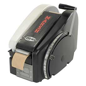 TDH Marsh Manual Hand Taper Paper Water Activated Tape Dispenser, Black