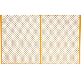 8 ft. Yellow Machinery Wire Fence Partition Panel - 5 ft. Height - Durable Steel