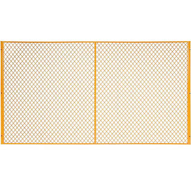 Global Industrial G0905 9 ft. Machinery Wire Fence Partition Panel, Yellow