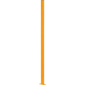 Machinery Wire Fence Partition Post - Yellow - 72in. Height - Steel Construction